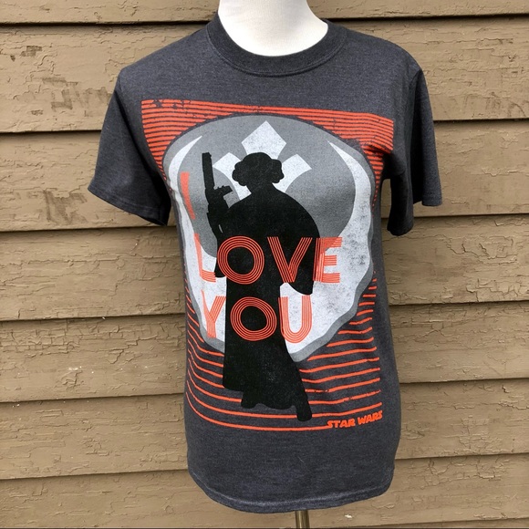 Disney Tops - Disney Parks Princess Leia I Love You tee!